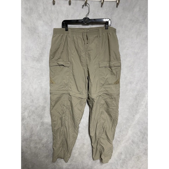 Columbia Pants Men XL X35‎ Nylon Convertible Cargo Elastic Waist PFG Outdoor UPF - Picture 1 of 9